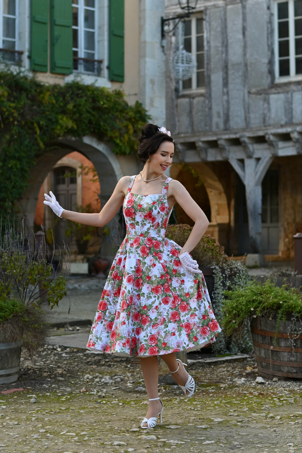 Rosewood Romance Swing Dress